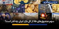 سرمایه گذاری غیرمستقیم در بازار طلا/ سهم صندوق‌های طلا از کل بازار ایران چه قدر است؟+فیلم