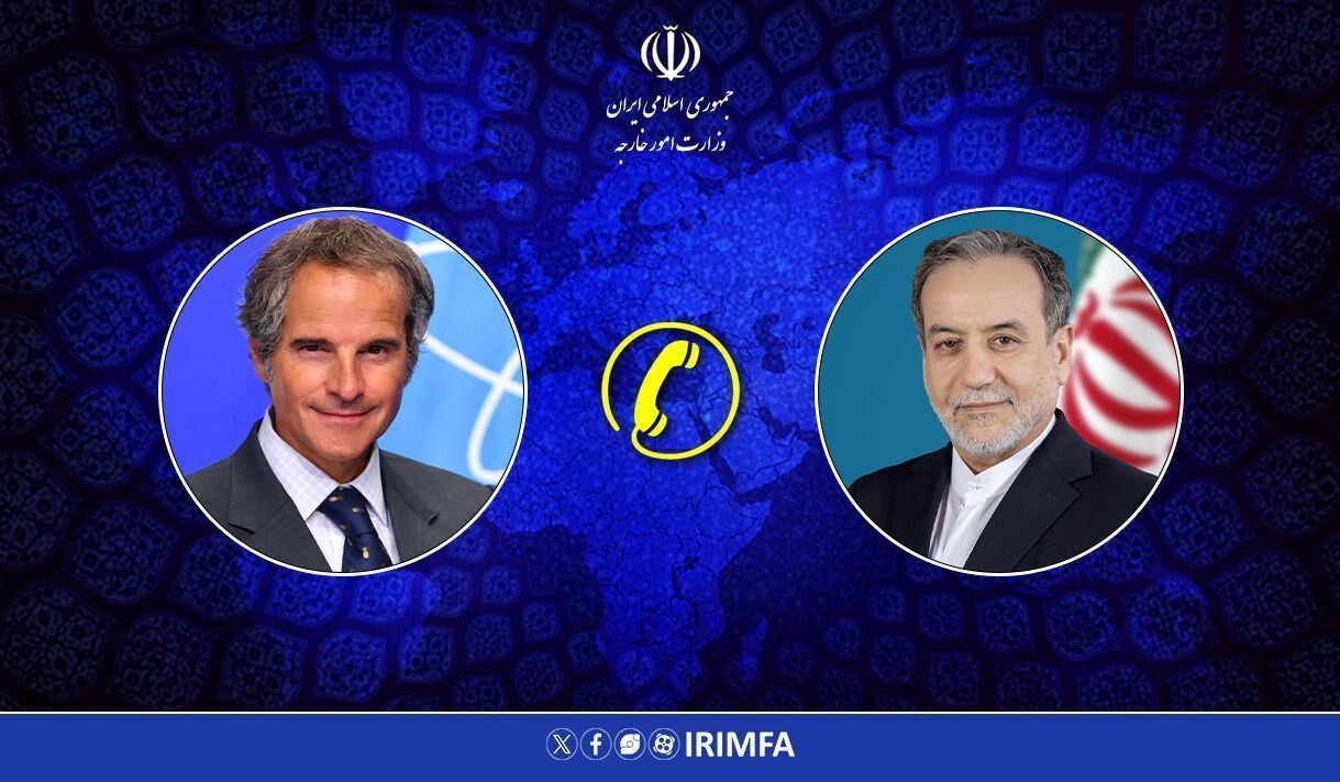  گفت‌وگوی تلفنی گروسی و عراقچی درباره مذاکرات و رفع تحریم‌ها 