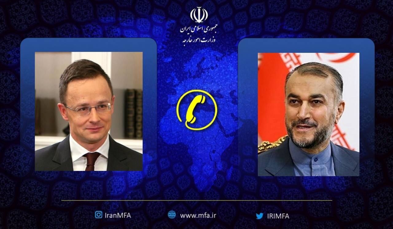تبادل‌نظر  وزرای خارجه ایران و مجارستان در تماس تلفنی