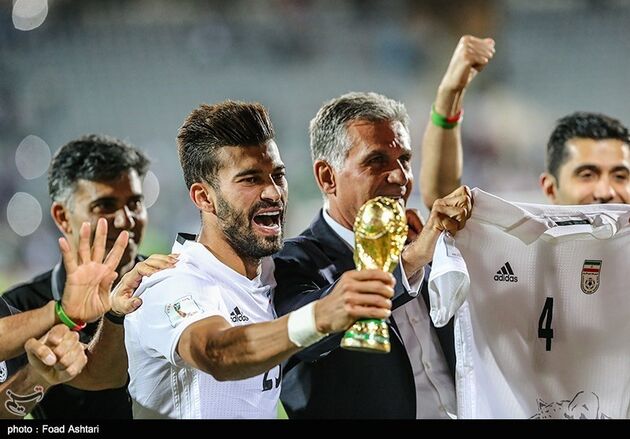 جشن صعود تیم ملی فوتبال به جام جهانی روسیه