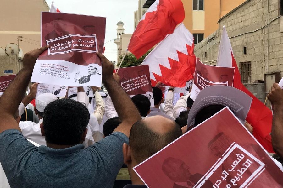تظاهرات مردم بحرین علیه اسرائیل و در حمایت از «علی سلمان»