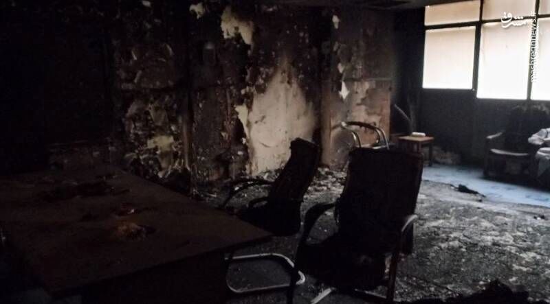دفتر بسیج دانشجویی شریف در آتش سوخت/ تصاویر
