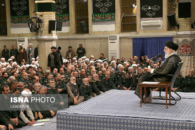 دیدار فرماندهان سپاه پاسداران با مقام معظم رهبری