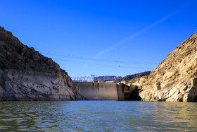 آبگیری سد جیرفت پس از بارش‌های اخیر