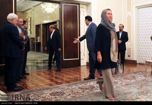 دیدار فدریکا موگرینی با حسن روحانی