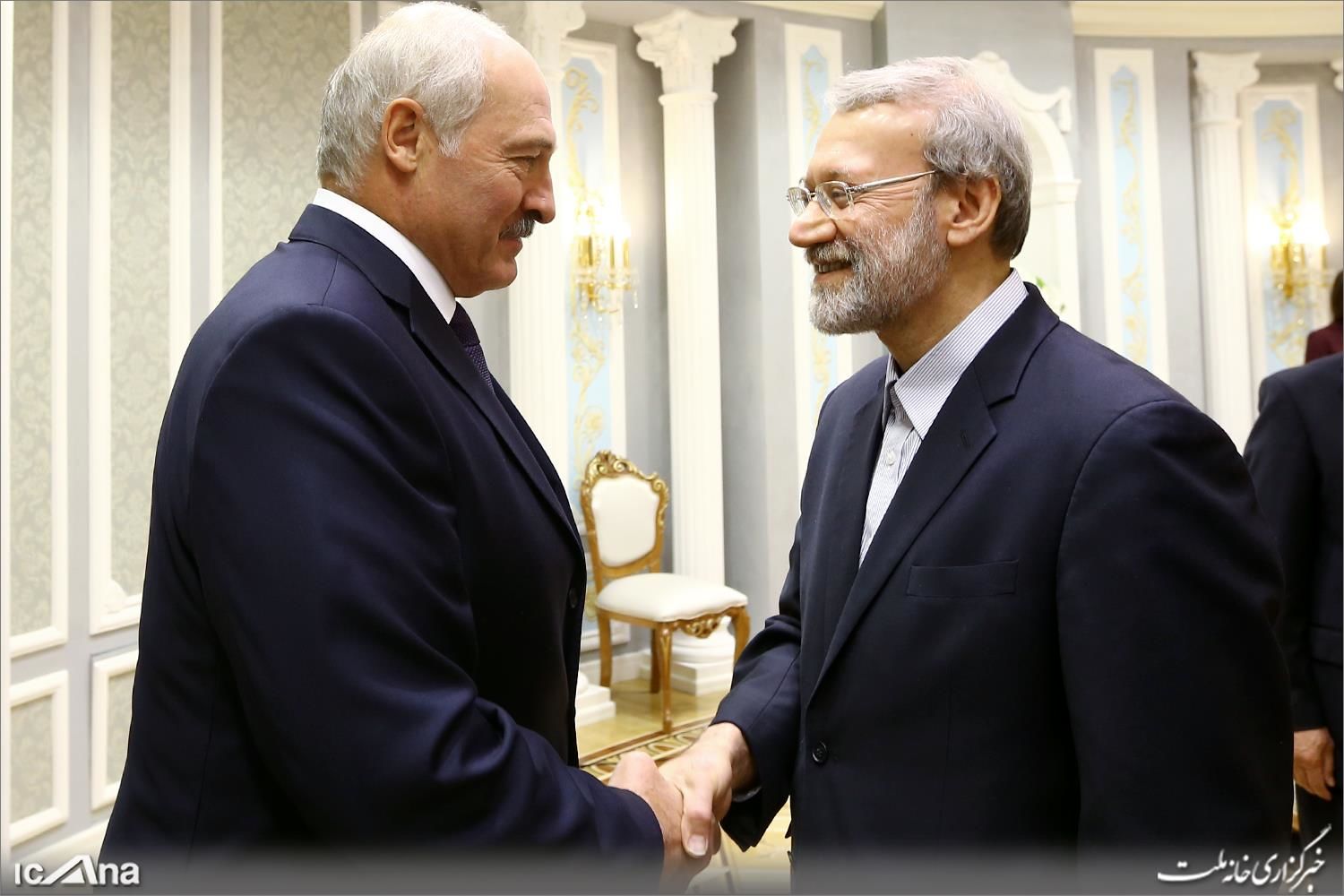 دیدار علی لاریجانی با رئیس جمهور بلاروس