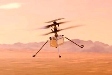 وضعیت خطرناک هلی‌کوپتر ناسا در مریخ+عکس 
