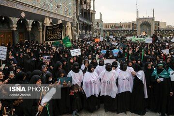 قم کفن پوش شد + تصاویر