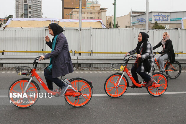 همایش بزرگ دوچرخه‌سواری در تهران