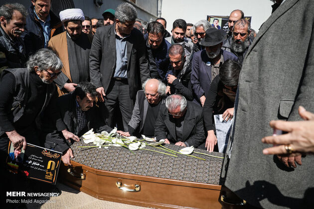 مراسم تشییع پیکر «خشایار الوند»