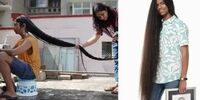 این پسر هرگز موهایش را کوتاه نکرده است + عکس