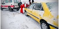 کولاک برف در این استان/حدود 200 خودرو گرفتار شده در برف امدادرسانی شدند