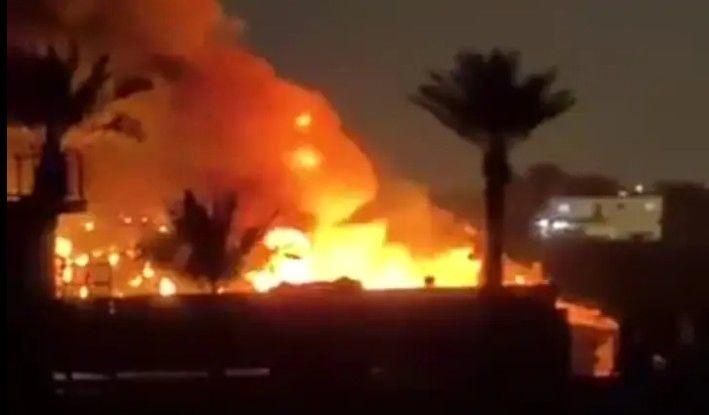 حمله پهپادی به پایگاه ویکتوریا مقر تروریستهای آمریکایی در بغداد