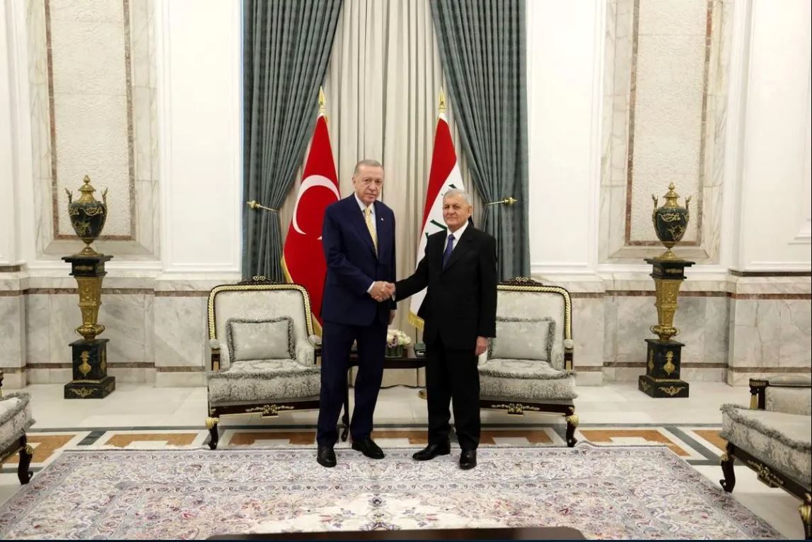 دیدار اردوغان با همتای عراقی خود در بغداد