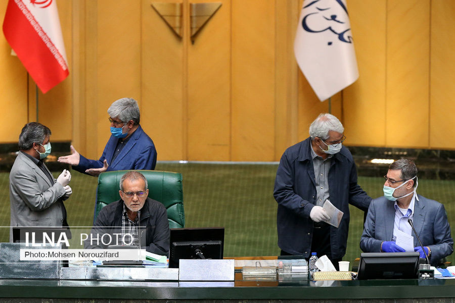 تصاویر کرونایی از نشست علنی مجلس