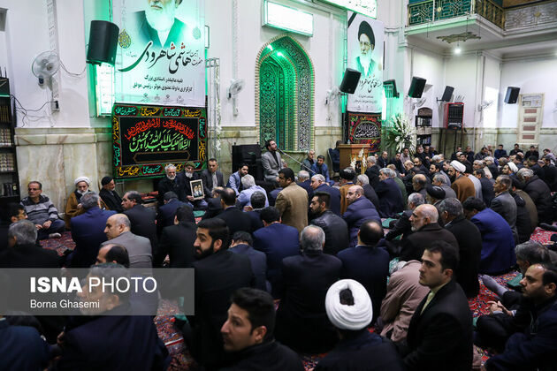 مراسم ختم هاشمی شاهرودی در مسجد ارگ