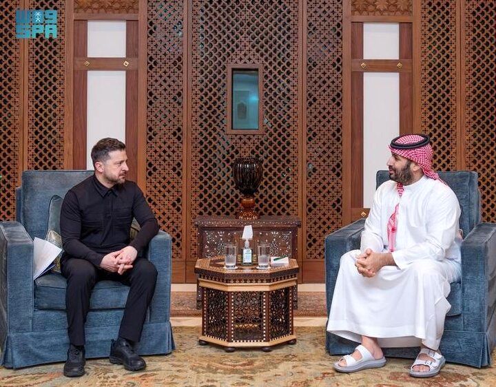 دیدار مجدد ولودیمیر زلنسکی با محمد بن سلمان