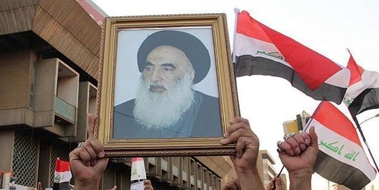 تظاهرات مردم عراق علیه توهین سعودی‌ها به آیت‌الله سیستانی +فیلم‌وعکس