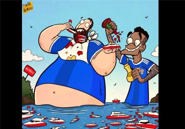 هیگواین چاق موناکو را خورد! + کاریکاتور
