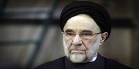 اقامه نماز سیدمحمد خاتمی بر پیکر مرحوم محمدعلی جماعتی (ره) + تصاویر