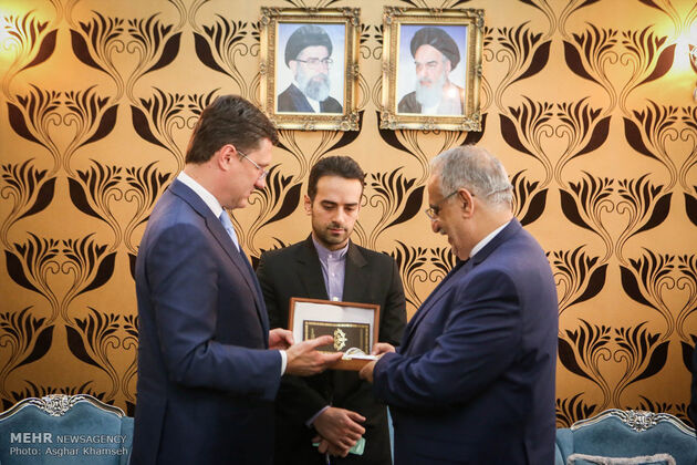 دیدار وزیر انرژی روسیه با وزیر اقتصاد ایران