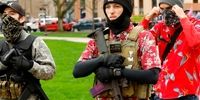 تجمع خطرناکترین گروه افراطی مسلح در ایالت اورگن آمریکا
