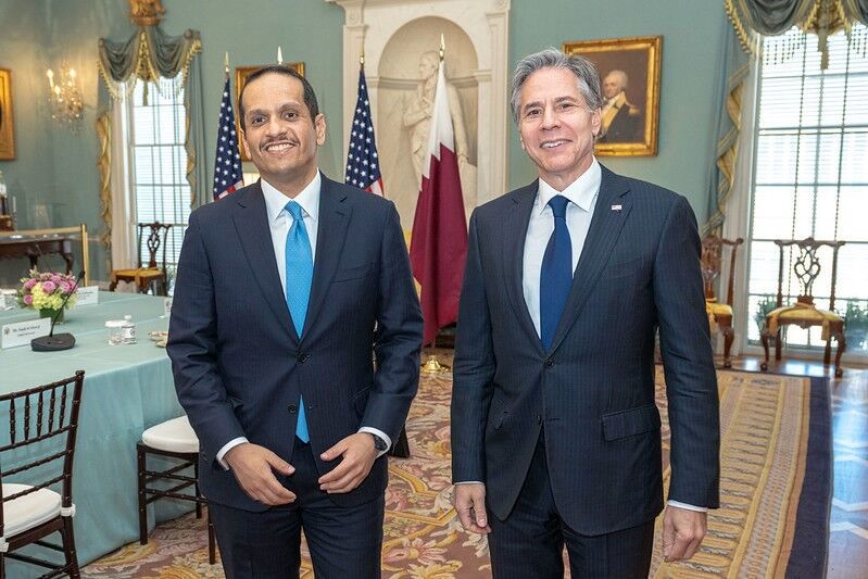 محور گفتگوی وزیران خارجه آمریکا و قطر 