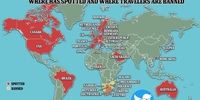 نقشه جهانی اومیکرون و کشورهای درگیر 