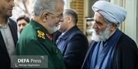 حضور فرماندهان سپاه در یک مراسم ترحیم/ حداد عادل و مخبر هم بودند/ زاکانی هم آمد+تصاویر