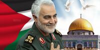 عرض ارادت مردم غزه به حاج‌قاسم سلیمانی + تصاویر
