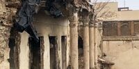 تاج عمارت قاجاری «امین‌لشکر» فروریخت