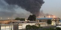 آتش‌سوزی گسترده در محدوده جاده مخصوص

