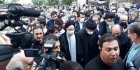 اقامه نماز بر پیکر دعایی توسط سید حسن خمینی+ عکس
