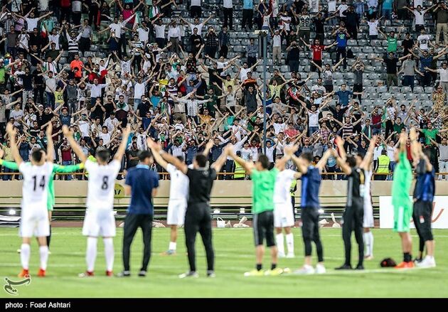 جشن صعود تیم ملی فوتبال به جام جهانی روسیه
