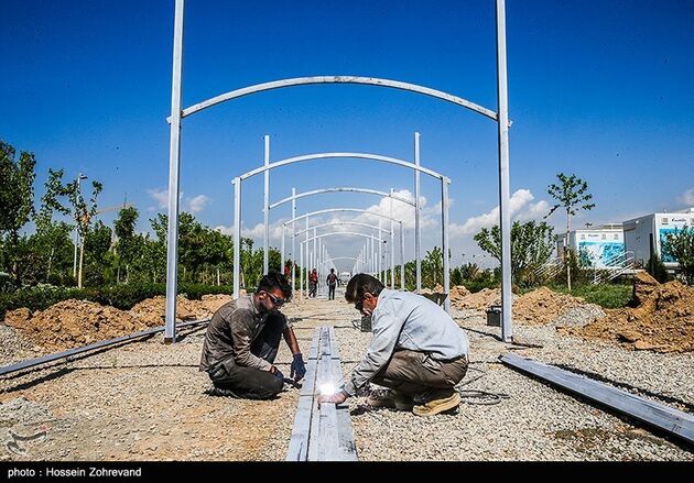 مراحل آماده سازی نمایشگاه کتاب تهران