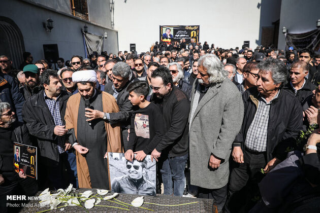 مراسم تشییع پیکر «خشایار الوند»
