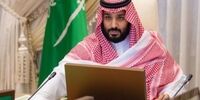 عکسی از بن سلمان در جلسه دولت با شال قطری
