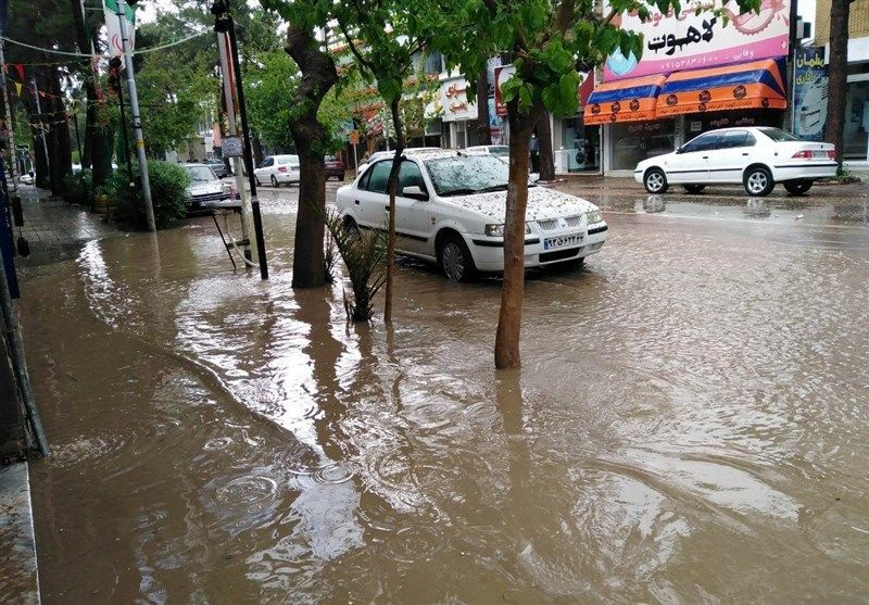  بارش باران و تگرگ در ۲۳ استان
