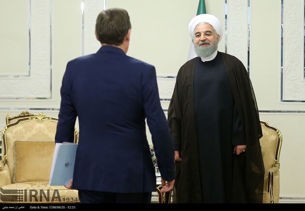 دیدار رئیس مجلس بلژیک با روحانی