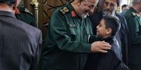 حضور فرمانده کل سپاه و فرمانده نیروی هوا فضا در مراسم چهاردهمین سالگرد شهادت پدر موشکی ایران + عکس