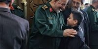 حضور فرمانده کل سپاه و فرمانده نیروی هوا فضا در مراسم چهاردهمین سالگرد شهادت پدر موشکی ایران + عکس