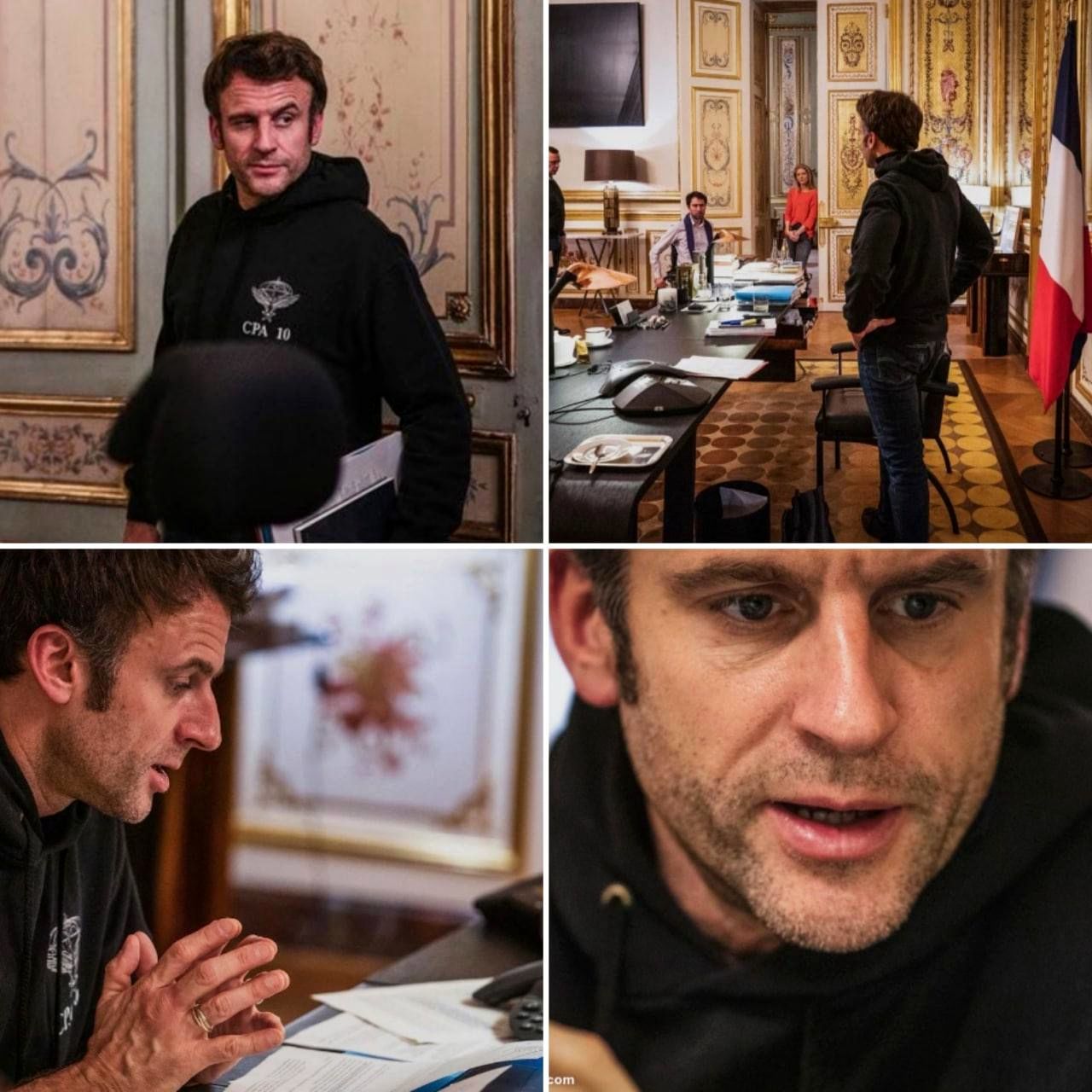 شکل و شمایل عجیب رئیس جمهور فرانسه+عکس