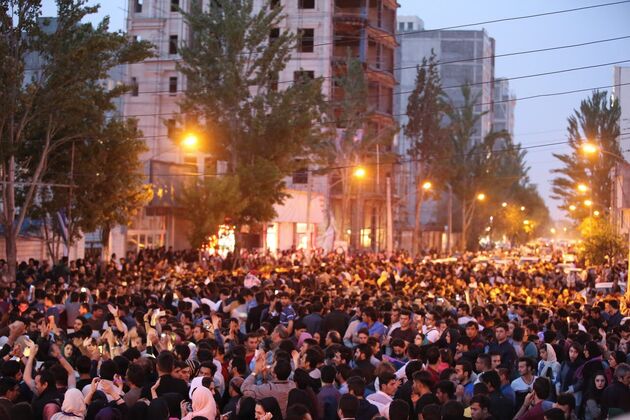 جشن و شادی مردم اردبیل برای پیروزی حسن روحانی