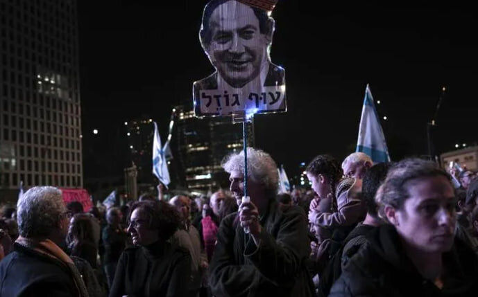 تظاهرات بزرگ علیه نتانیاهو در اسرائیل!