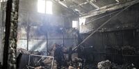 تصاویر آتش‌سوزی در هتل آپادانای تهران