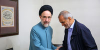 عیادت مسعود پزشکیان از سید محمد خاتمی + عکس