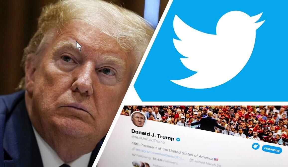حذف دائمی ترامپ از توئیتر