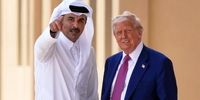 دیدار ترامپ با امیر قطر حین توقف سوختگیری در راه مالزی