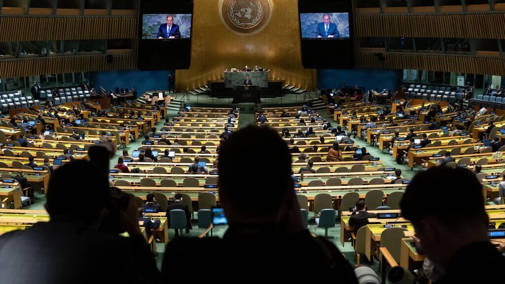 سخنرانی آتشین لاوروف در مجمع عمومی سازمان ملل 
