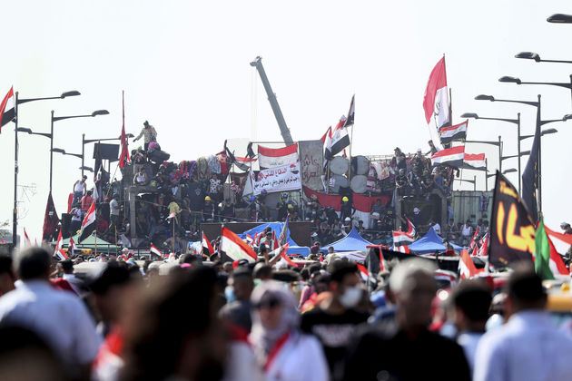 تصاویر منتخب اعتراضات عراق
